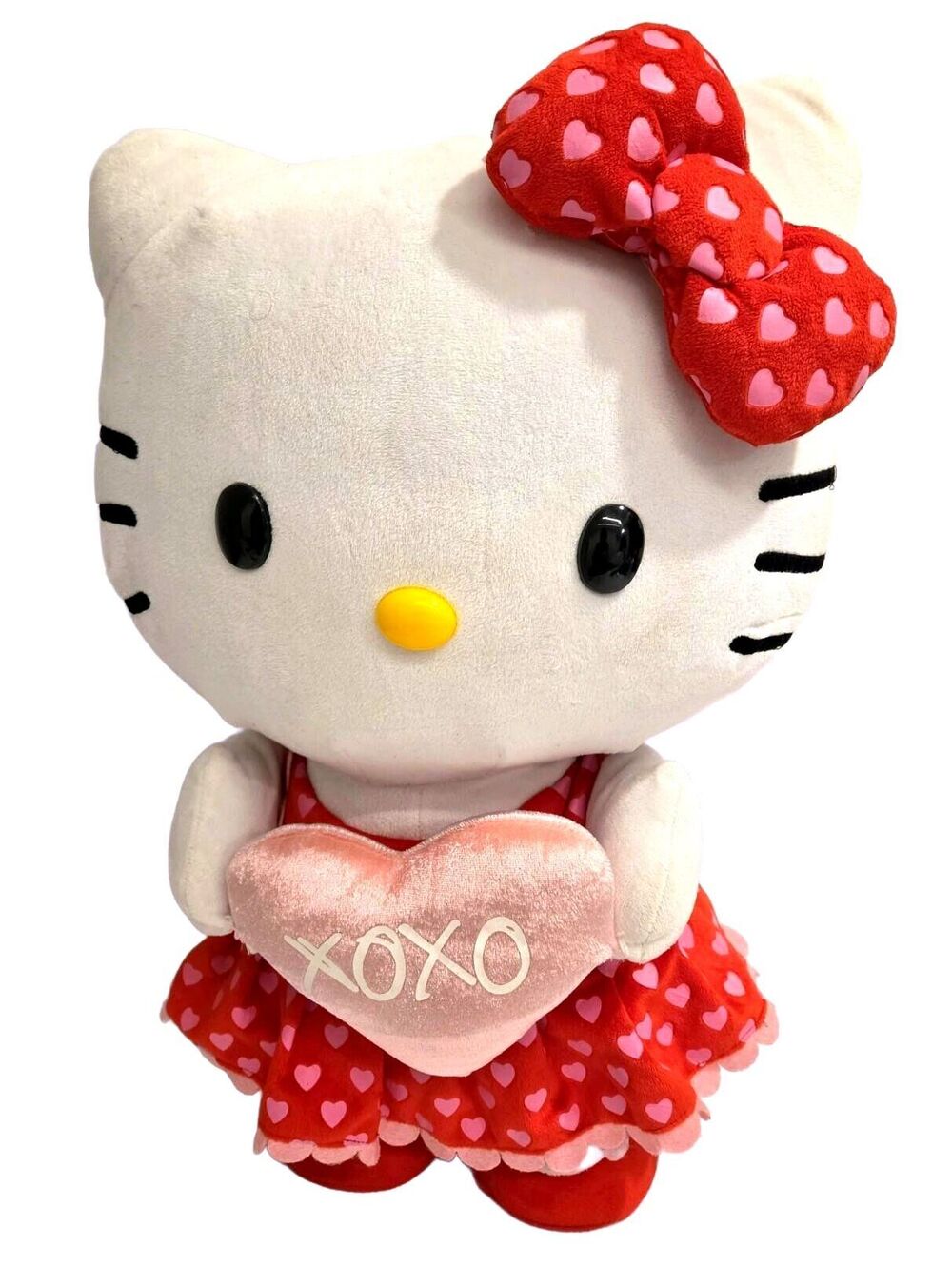 Hello Kitty Valentine 21in Greeter Plush XOXO Hearts Dress Sanrio 2017